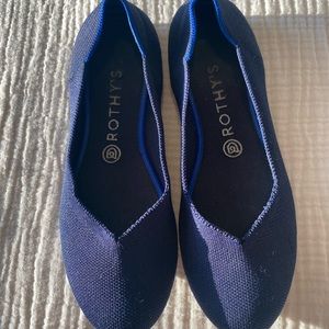 Rothy’s Navy Blue Round Toe Flats